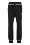 Dolce & Gabbana Jersey Trousers With Print And Embroidery In Black