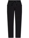 Dolce & Gabbana Black Drawstring Track Pant In Black