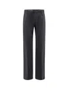 Dolce & Gabbana Cotton Trouser With Elastic Inserts And Drawstring In Black