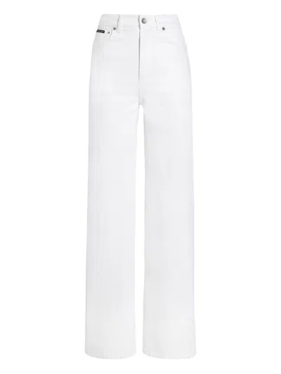 Dolce & Gabbana Cotton Trousers In White