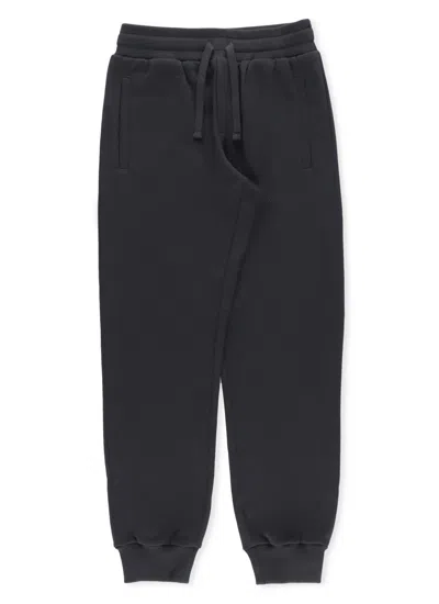 Dolce & Gabbana Kids' Cotton Trousers In Nero