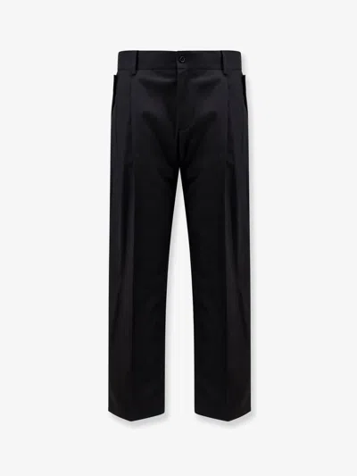 Dolce & Gabbana Cotton Trousers In Black