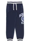 Dolce & Gabbana Boys Blue Jersey Denim Varsity Jeans In Blue
