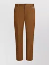 Dolce & Gabbana Cotton Trousers Featuring Belt Loops In Brown