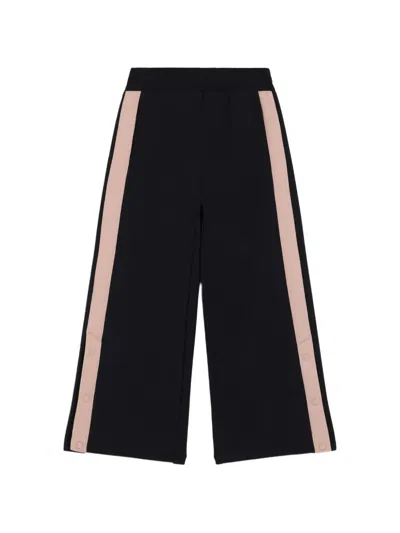 Dolce & Gabbana Kids' Cotton Trousers With Logo In Blue