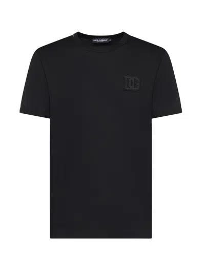 Dolce & Gabbana Cotton T-shirt With Logo In Orange