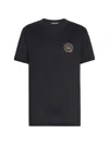 Dolce & Gabbana Cotton T-shirt With Patch In Black