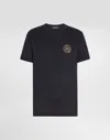 Dolce & Gabbana Cotton T-shirt With Patch In Black