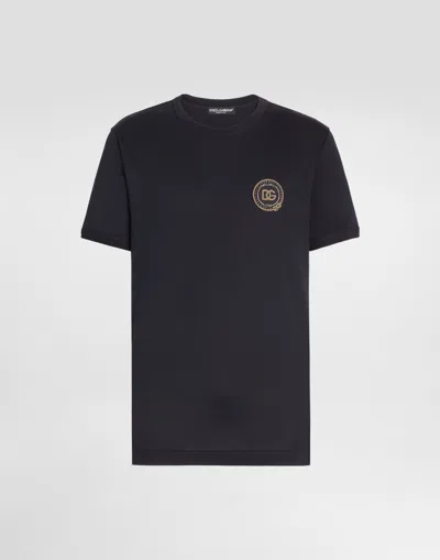 DOLCE & GABBANA COTTON T-SHIRT WITH PATCH
