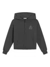 Dolce & Gabbana Cotton Zip-up Hoodie In Gray
