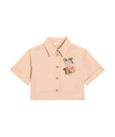 Dolce & Gabbana Cotton-blend Shirt In Pink