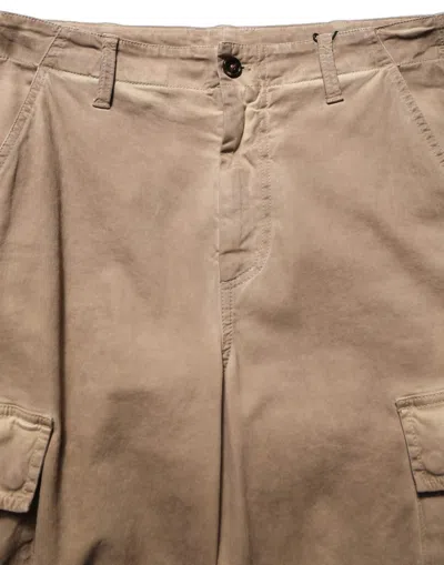 Dolce & Gabbana Cotton-elastane Cargo Cargo Pants In Brown