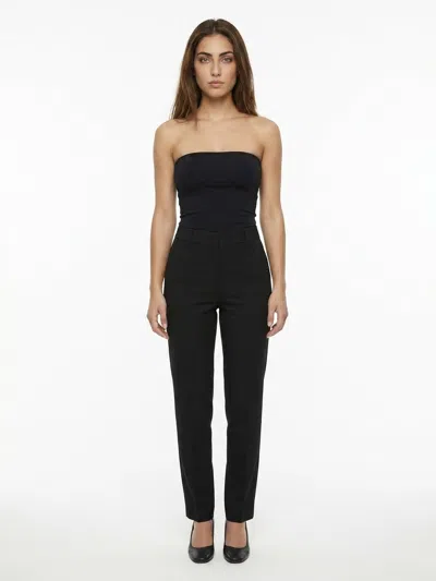 Dolce & Gabbana Cotton-linen Blend Trousers In Black