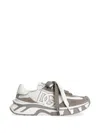 Dolce & Gabbana Dg Country Road Sneaker In Leather And Fabric In White