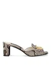 Dolce & Gabbana Mules Mit Dg-logo In Dark Green