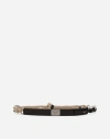DOLCE & GABBANA COWHIDE AND ROPE BELT