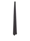 Dolce & Gabbana Jacquard Monogram Slim Tie In Black