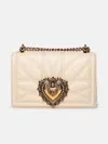 Dolce & Gabbana Cream Leather Bag In Cream