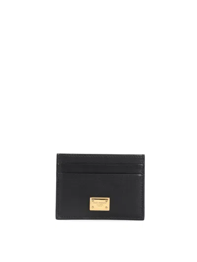 Dolce & Gabbana Credit Card Holder In Black