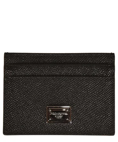 Dolce & Gabbana Credit Card Holder In Black