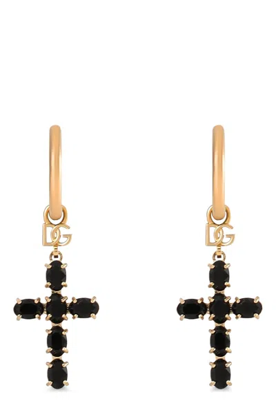 Dolce & Gabbana Creole Earrings In Black