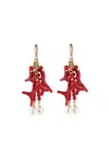 Dolce & Gabbana Dolce And Gabbana Earrings With Coral Branches In Gold