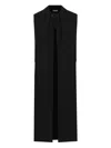 Dolce & Gabbana Crepe Coat In Black