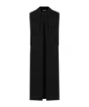 Dolce & Gabbana Crepe Coat In Black