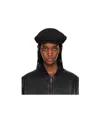 Dolce & Gabbana Crepe Flat Hat In Black