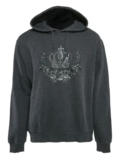 Pre-owned Dolce & Gabbana Crest-motif Hoodie