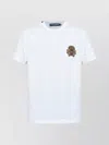 Dolce & Gabbana Cotton T-shirt With Crest Embellishment In White