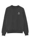Dolce & Gabbana Crest Patch Crewneck Sweatshirt In Black