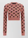 Dolce & Gabbana Crew Neck Cropped Knitwear