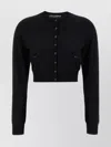 Dolce & Gabbana Crew Neck Cropped Length Cardigan