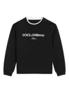 Dolce & Gabbana Logo-embroidered Sweatshirt In Black