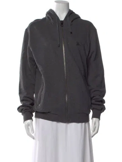 Pre-owned Dolce & Gabbana Crew Neck Long Sleeve Hoodie In Gray