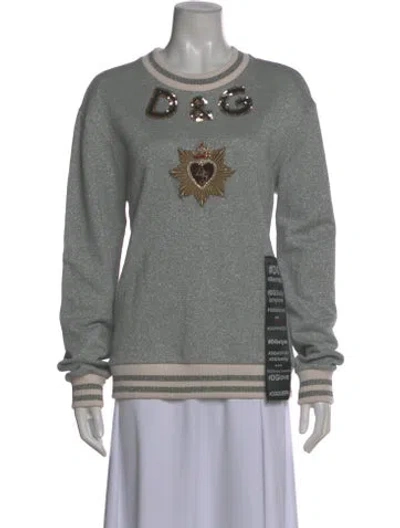 Pre-owned Dolce & Gabbana Crew Neck Long Sleeve Sweatshirt