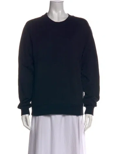 Pre-owned Dolce & Gabbana Crew Neck Long Sleeve Sweatshirt In Black