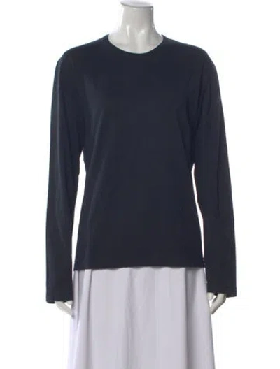 Pre-owned Dolce & Gabbana Crew Neck Long Sleeve T-shirt In Gray
