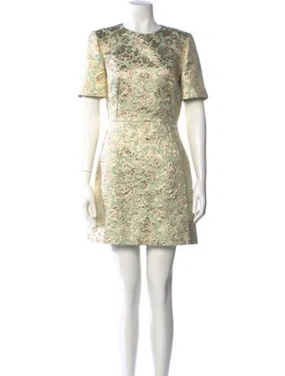 Pre-owned Dolce & Gabbana Crew Neck Mini Dress