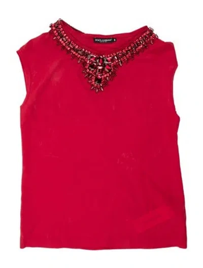 Pre-owned Dolce & Gabbana Crew Neck Mini Dress In Multi