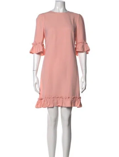 Pre-owned Dolce & Gabbana Crew Neck Mini Dress W/ Tags In Pink