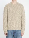 Dolce & Gabbana Crew Neck Sweater Knitwear Beige In Multi