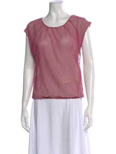 Pre-owned Dolce & Gabbana Crew Neck Short Sleeve Top In Purple
