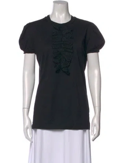 Pre-owned Dolce & Gabbana Crew Neck Short Sleeve T-shirt In Black