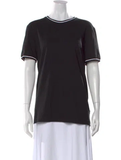 Pre-owned Dolce & Gabbana Crew Neck Short Sleeve T-shirt In Black