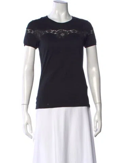 Pre-owned Dolce & Gabbana Crew Neck Short Sleeve T-shirt In Black