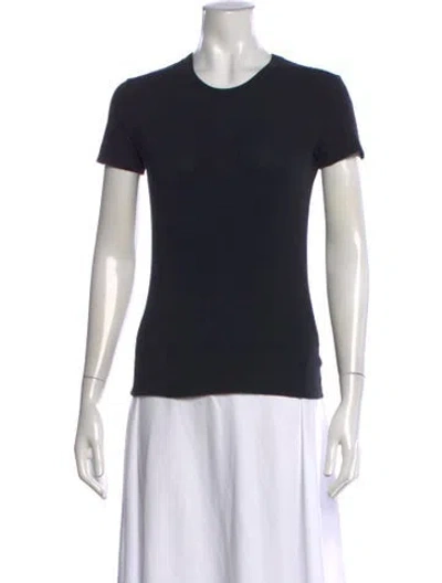 Pre-owned Dolce & Gabbana Crew Neck Short Sleeve T-shirt In Black