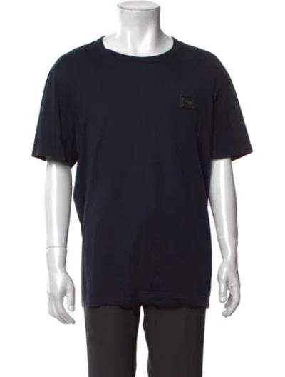 Pre-owned Dolce & Gabbana Crew Neck Short Sleeve T-shirt In Black
