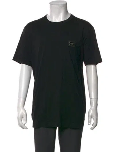 Pre-owned Dolce & Gabbana Crew Neck Short Sleeve T-shirt In Black